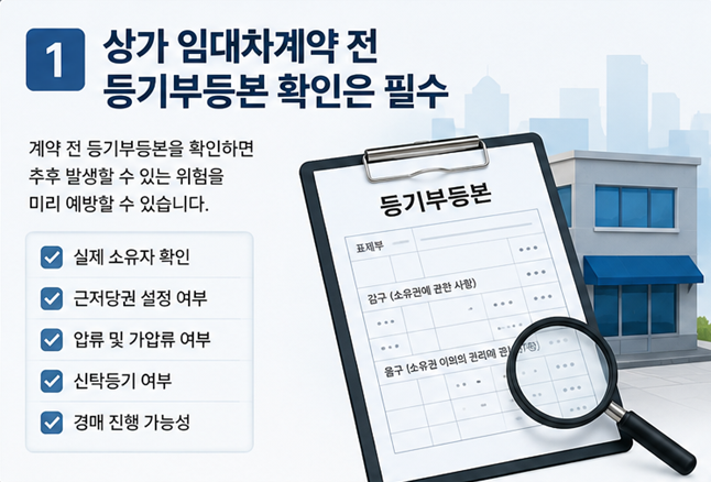 상가 임대차계약 시 주의사항 및 체크리스트 총정리