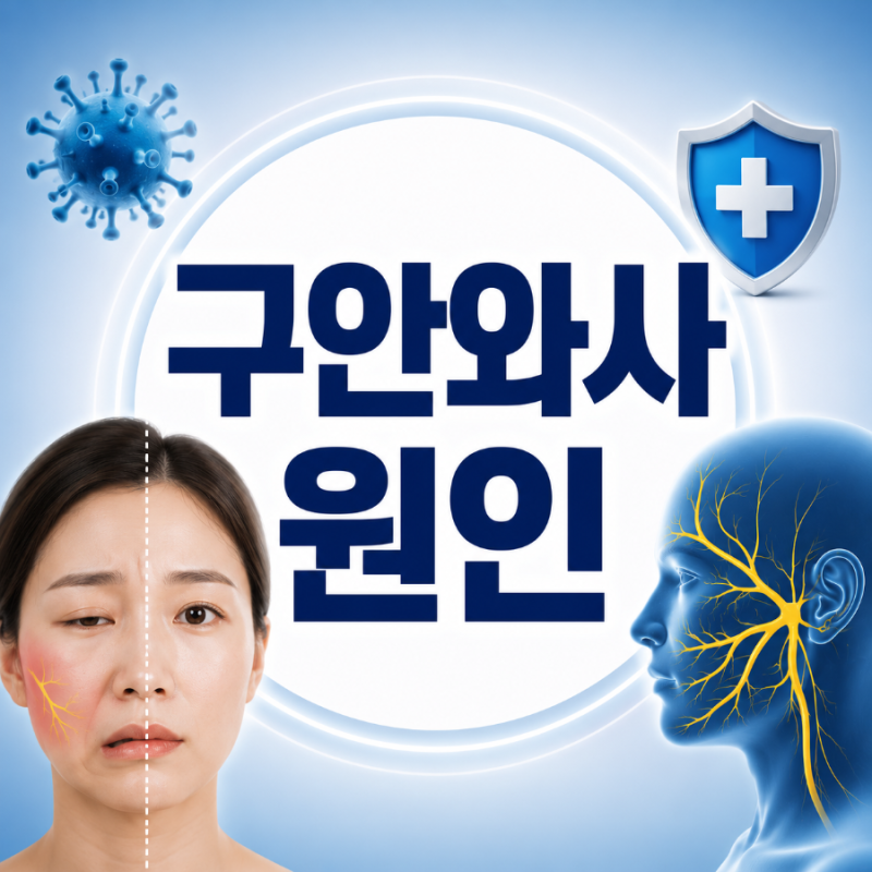 구안와사 원인, 갑자기 얼굴이 마비되는 진짜 이유는?