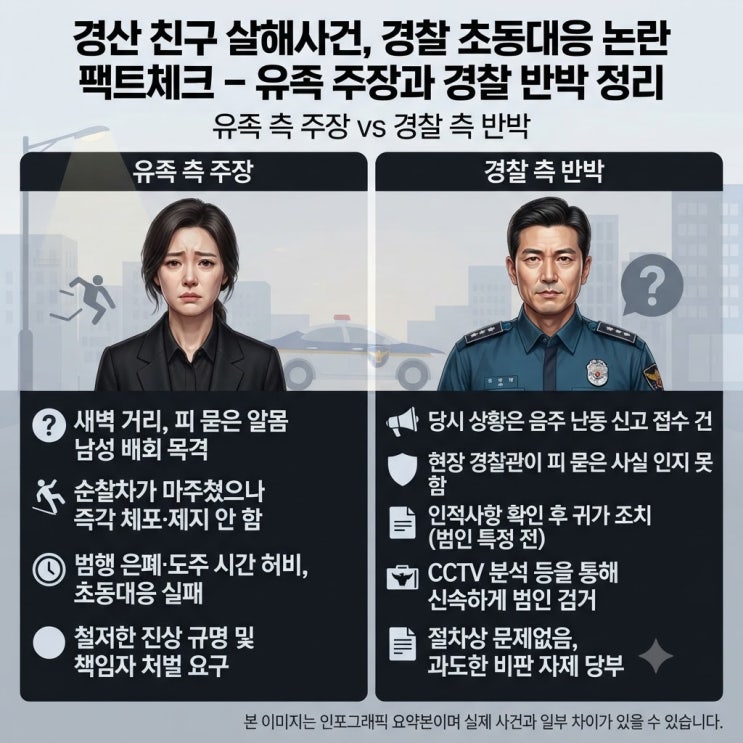 <b>경산 친구 살해</b>사건, 경찰 초동대응 논란 팩트체크 – 유족... 