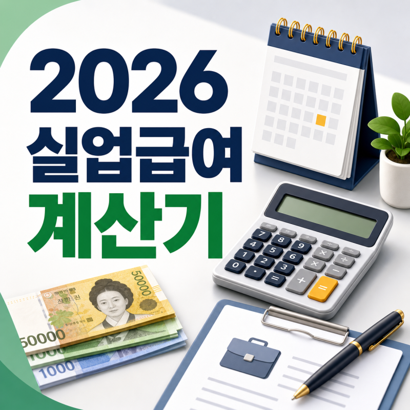 실업급여 계산기 2026｜구직급여 예상금액과 계산 방법