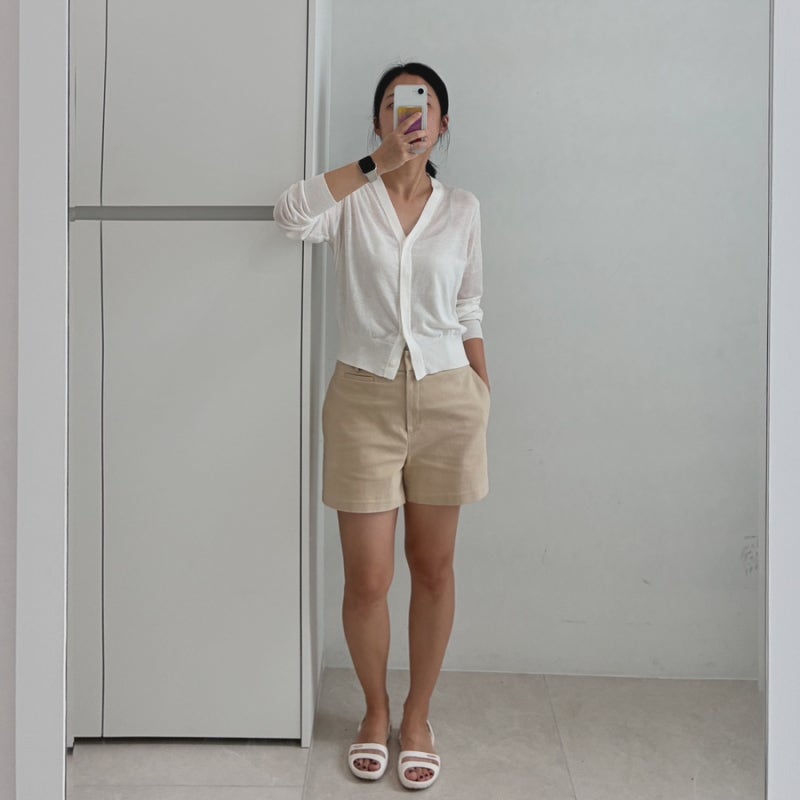 7월 데일리룩 워킹맘룩 | 시에SIE 파사드패턴 락피쉬웨더웨어 크록스 포유온 썸제이 에세이즈