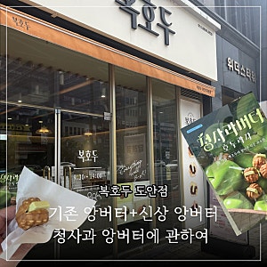 대전 도안점 복호두 신메뉴 청사과버터 먹어본 후기! 앙버터와 솔직 비교