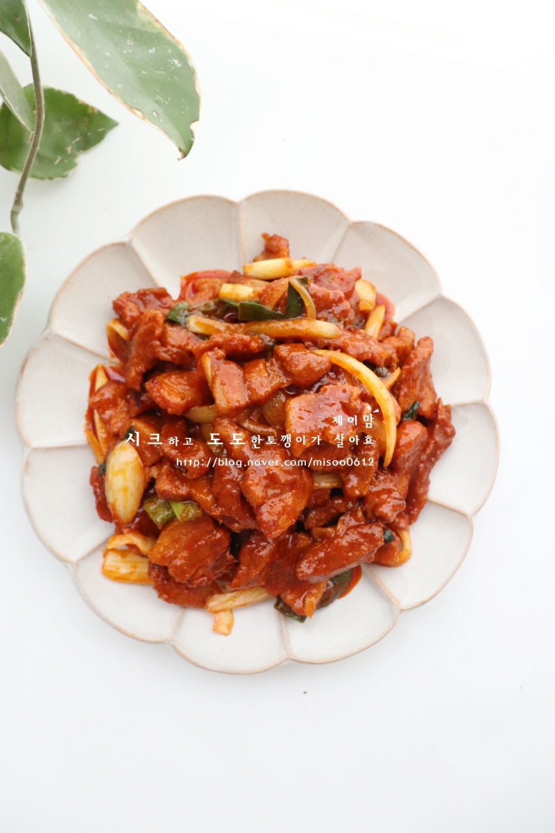 류수영 삼겹살 제육볶음 레시피 돼지 고추장불고기 양념 맛보장