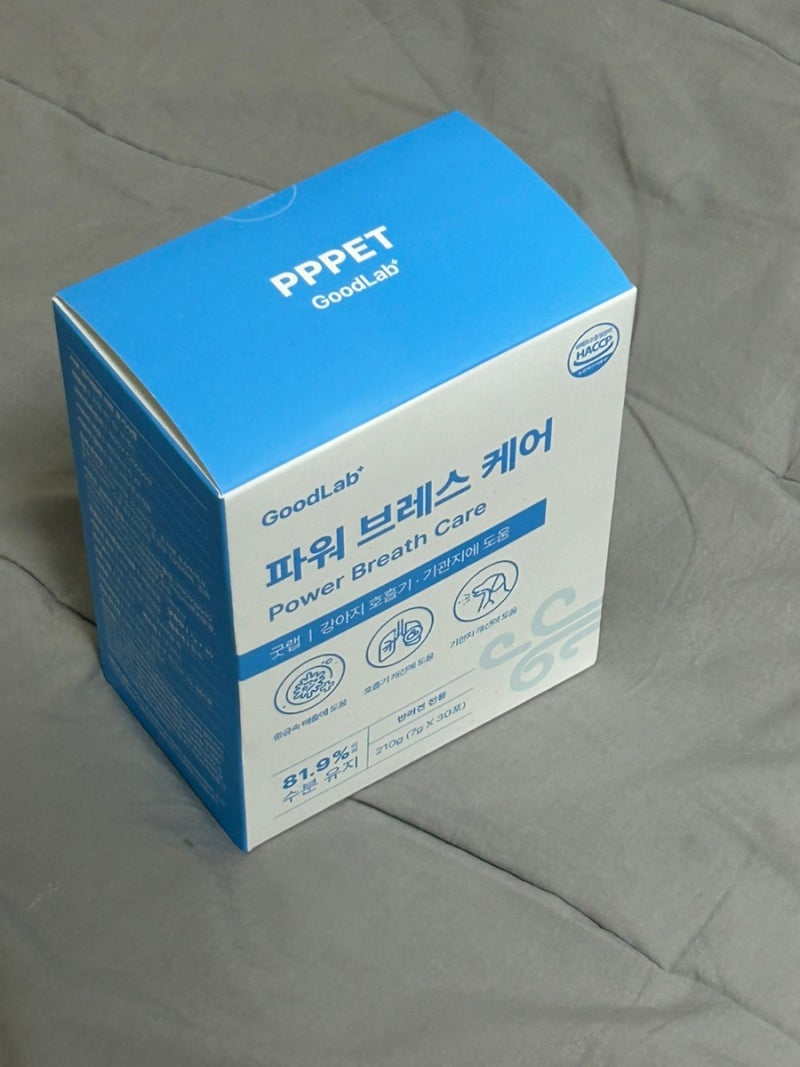 펫펫펫 굿랩 파워브레스케어 내돈내산 후기ㅣ포메라니안 기관지협착증 영양제ㅣ맛있는 강....