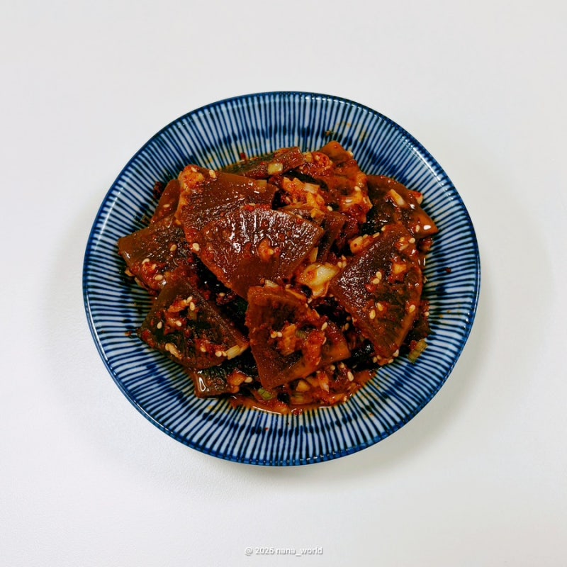 무장아찌 무침 레시피, 짠기 빼고 오도독하게 만드는 초간단 밑반찬