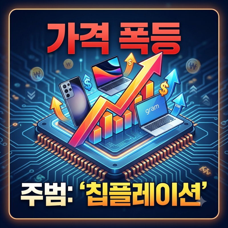 “노트북·스마트폰 왜 이렇게 비싸?” 갤럭시·맥북 가격 폭등 주범 ‘칩플레이션’의 실체