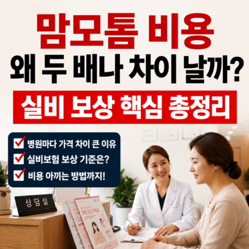 맘모톰수술 실비 보험금 지급거절 안 당하려면 당일 입원 이것부터 확인하세요