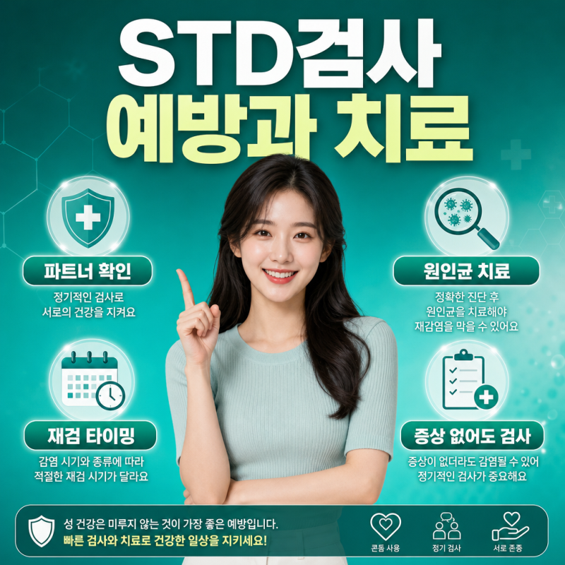 STD검사 12종, 양성일 때 대처법을 알아보자!