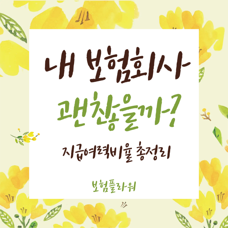 내가 가입한 보험회사는 괜찮을까요?지급여력비율(K-ICS) 쉽게 이해하기
