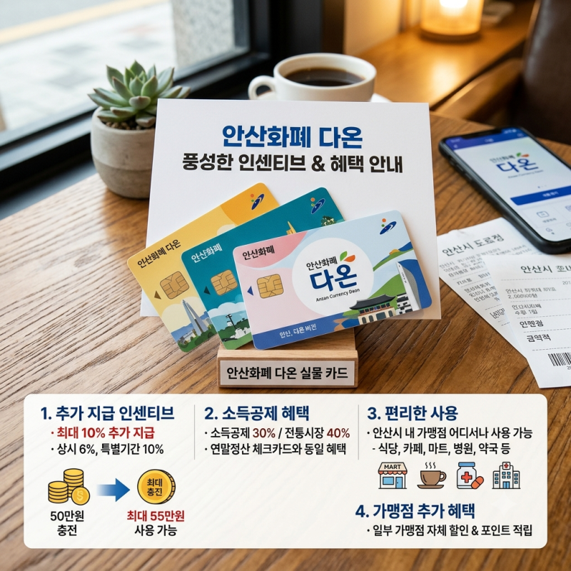 안산화폐 다온 10% 인센티브 받는 법부터 사용처 총정리 혜택 완벽 가이드