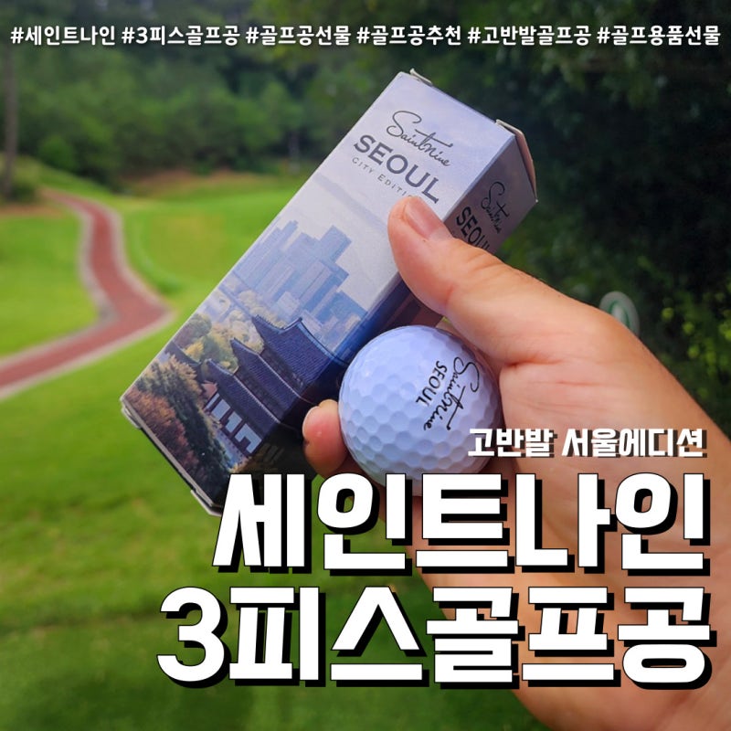 세인트나인 3피스골프공 체감되는 비거리 후기, 센스 있는 골프공선물