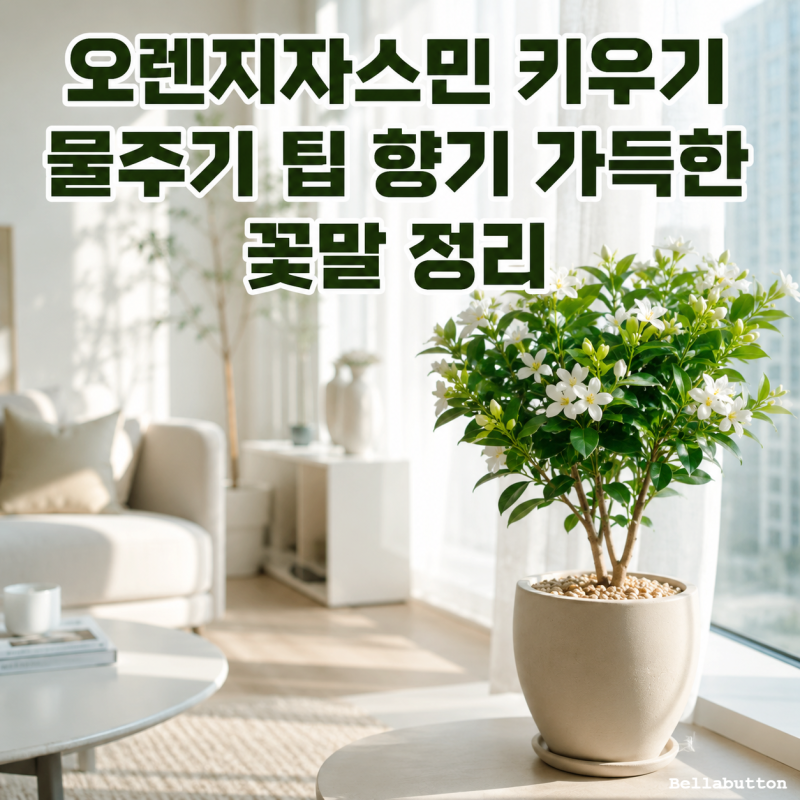 오렌지자스민 키우기 물 주기 팁 향기 가득한 꽃말 정리
