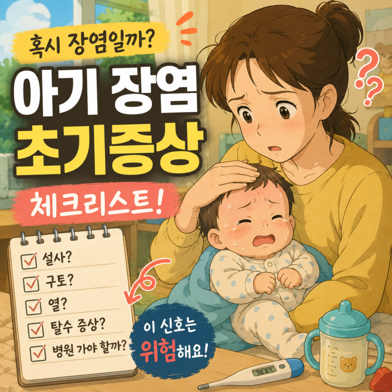 아기 장염, 가장 먼저 나타나는 초기 증상 7가지