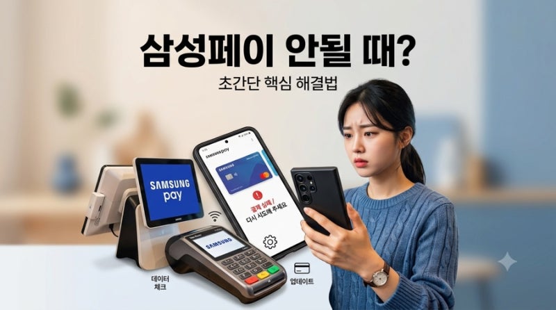 삼성페이 안될 때 해결 방법 총정리! 결제 오류 원인부터 해결 방법까지 한번에 !
