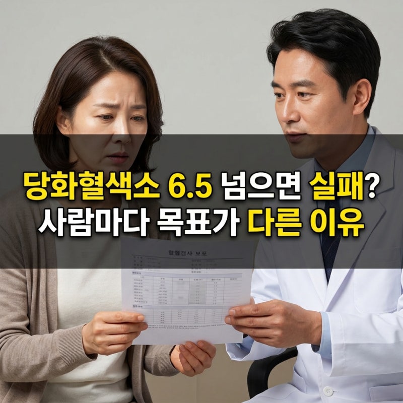 당화혈색소 6.5 넘으면 실패? 사람마다 목표가 다른 이유