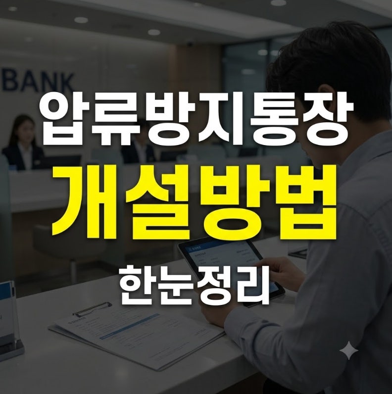압류방지통장 개설 방법 2026 총정리 행복지킴이통장·생계비계좌 차이까지