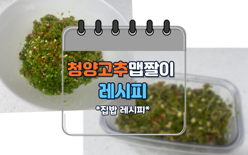 청양 고추와 멸치가 만난 청양고추 맵짤이 레시피