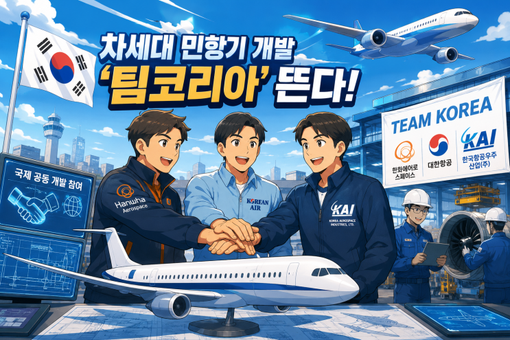 15조원 몸값 <b>민항기</b>, '팀코리아' 100여개 기업이 뜬다