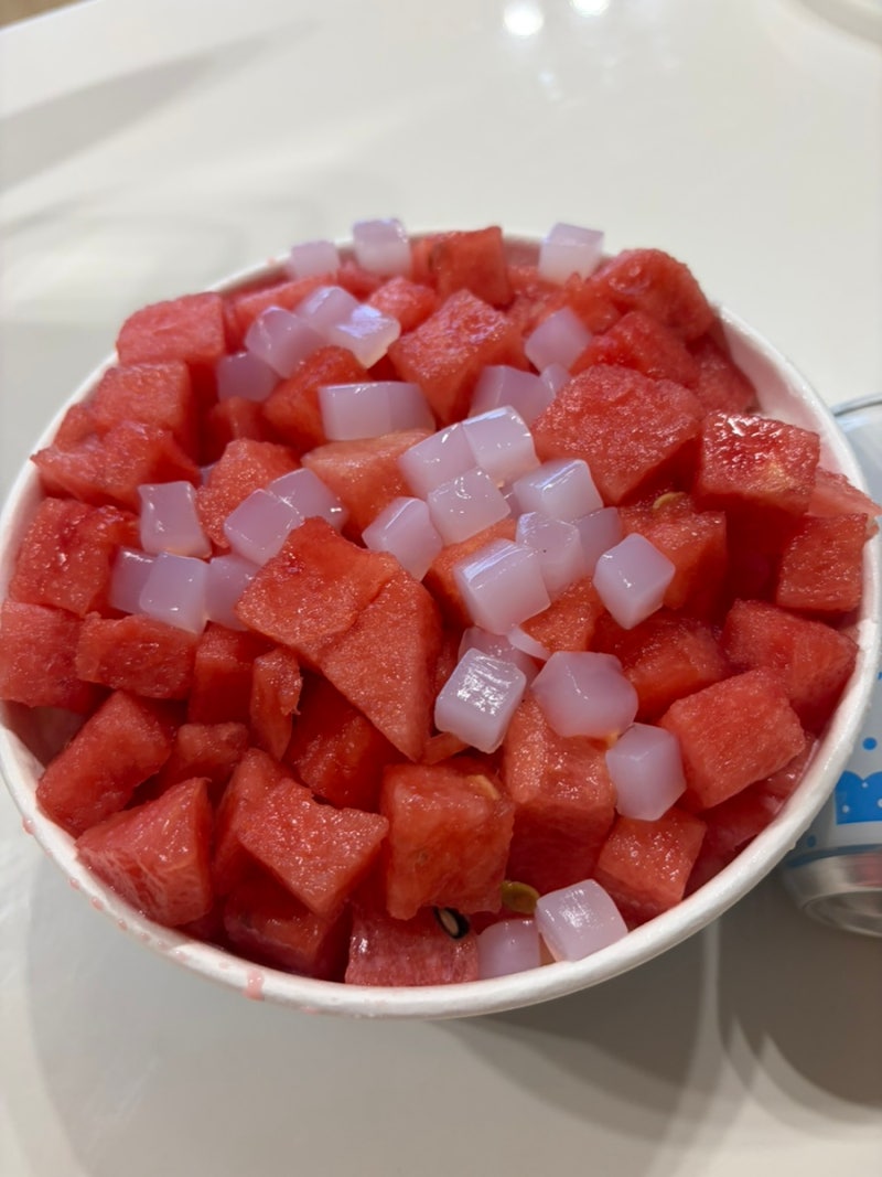 설빙 신메뉴 수박화채설빙 내돈내산 배달 후기