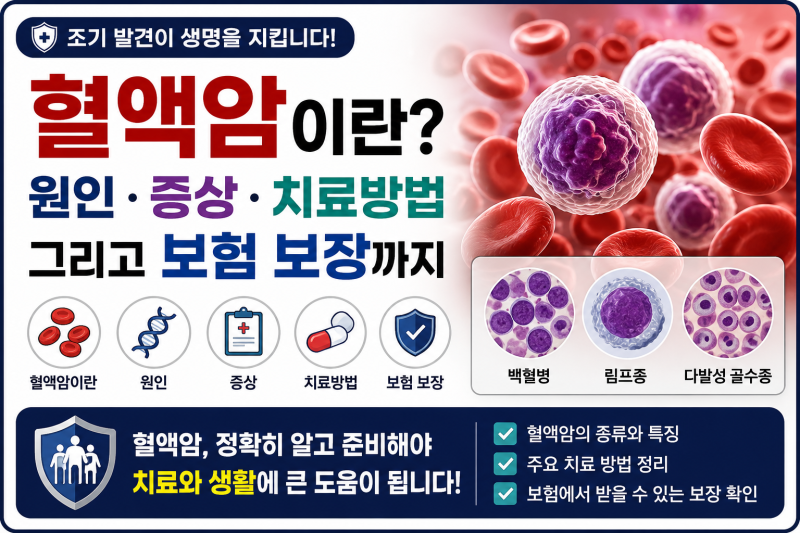 혈액암이란? 원인부터 증상, 치료방법