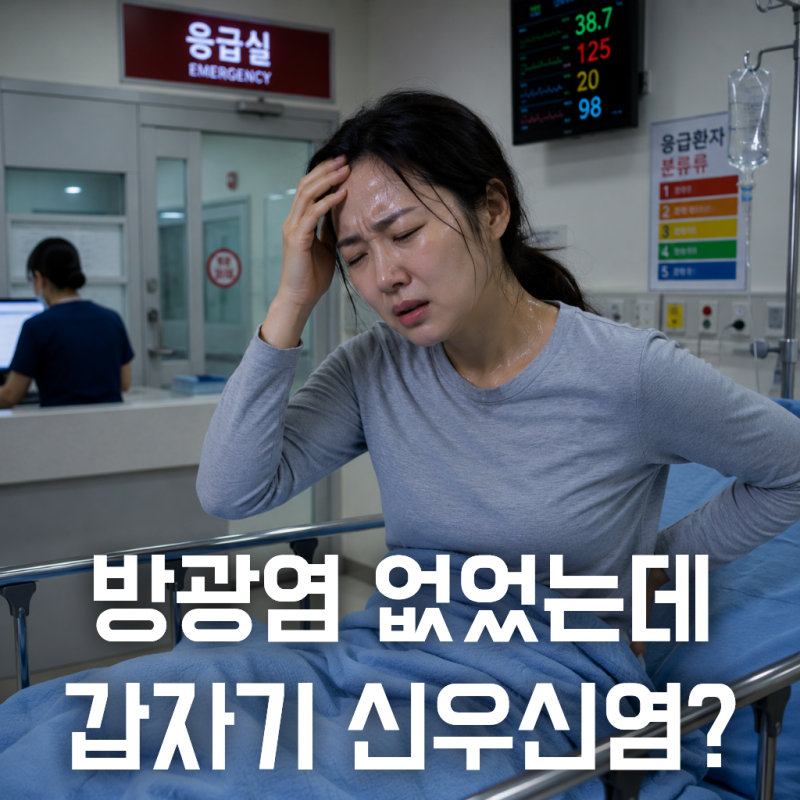 방광염 없이 갑자기 급성신우신염, 이게 가능한 일이었습니다