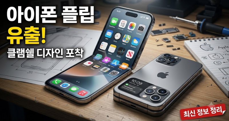 애플의 첫 폴더블, 아이폰폴드(아이폰플립) 최신 유출 스펙 및 출시일 총정리!