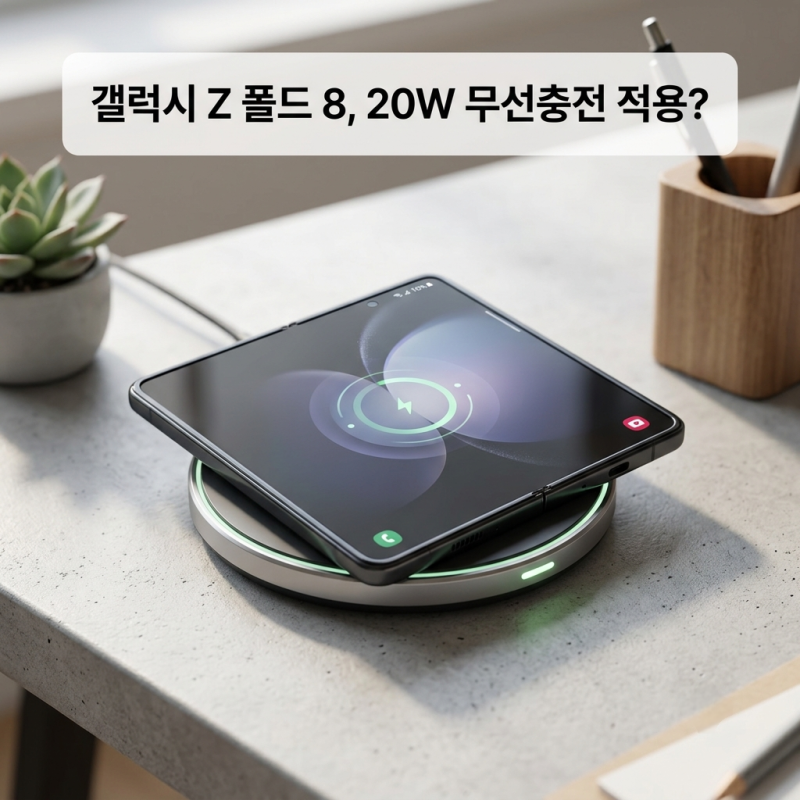 갤럭시 Z 폴드 8, 20W 무선충전 적용?