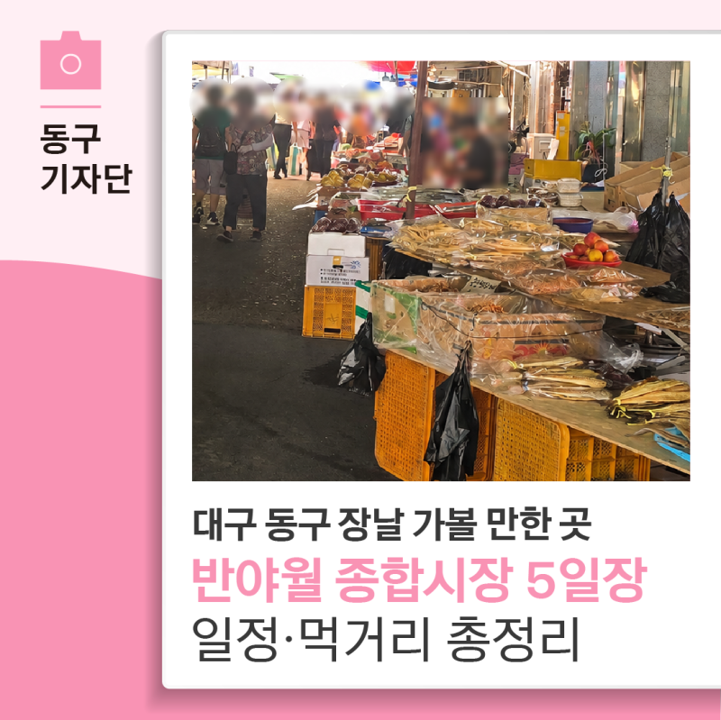 대구 동구 장날 가볼 만한 곳, 반야월 종합시장 5일장 일정과 먹거리 총정리 살펴봐요 - 14기 ....