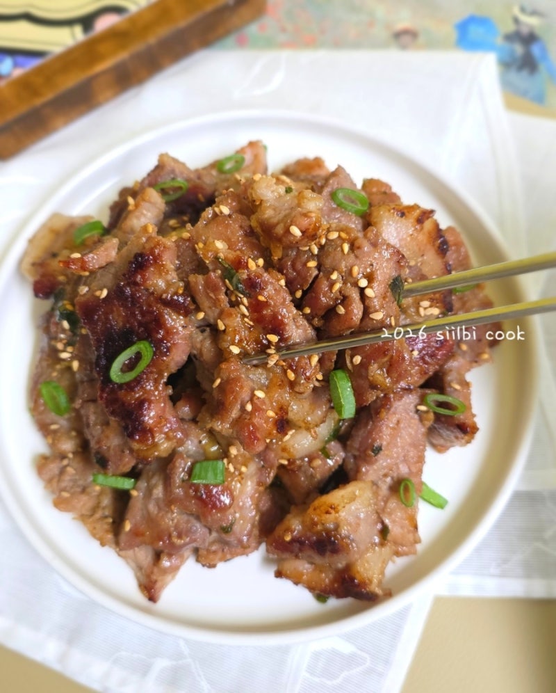 돼지갈비구이 양념 레시피 맛있어서 또 만드는 류수영 목살 돼지갈비구이 레시피