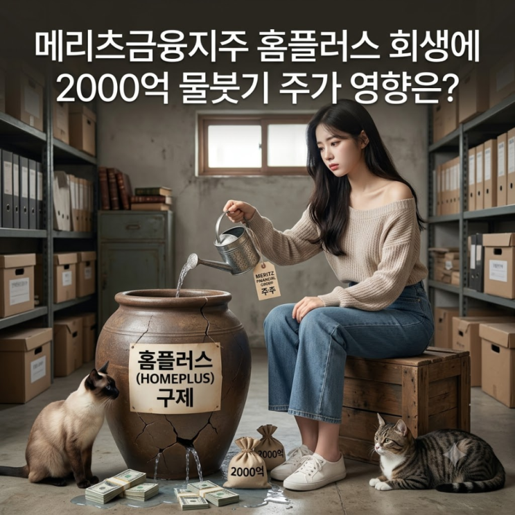 메리츠금융지주 주가 <b>홈플러스</b> 회생에 <b>2000억 수혈</b> MBK 합의... 