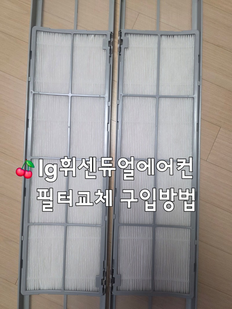 lg 휘센 듀얼에어컨 필터교체 구입방법 서비스센터 가지마세요
