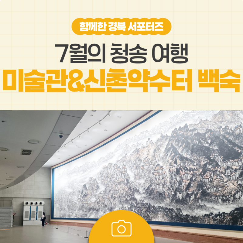 7월 청송 여행, 군립청송야송미술관과 신촌약수터 백숙