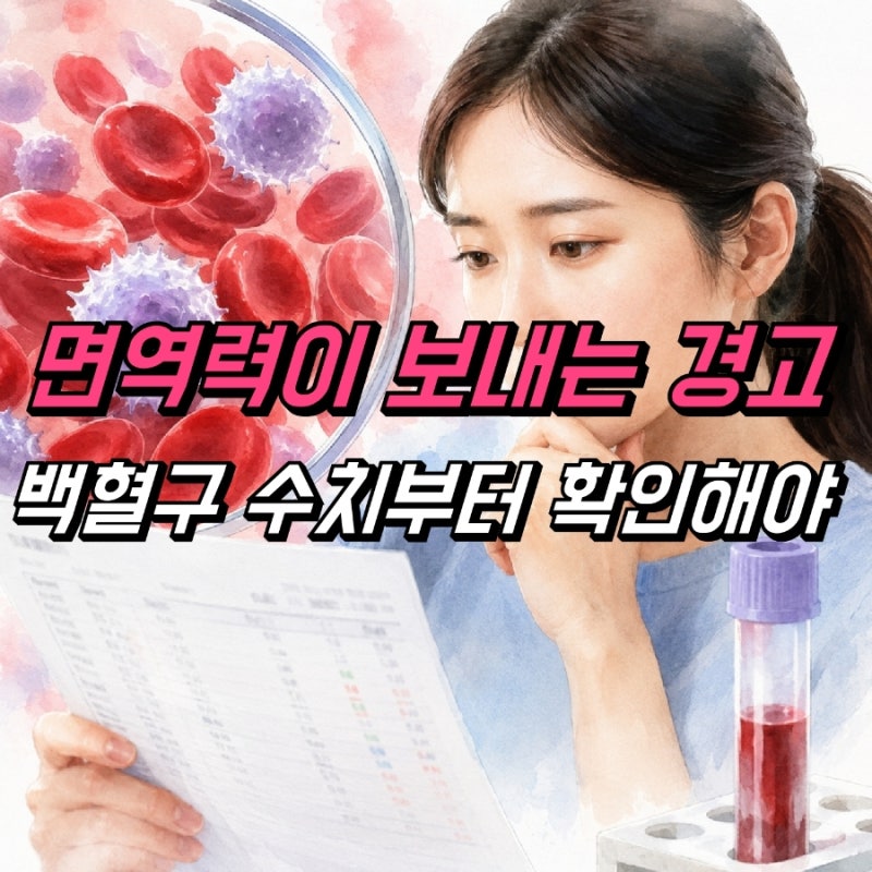 백혈구 수치 낮으면 높으면 증상 원인, 정상수치 관리 방법
