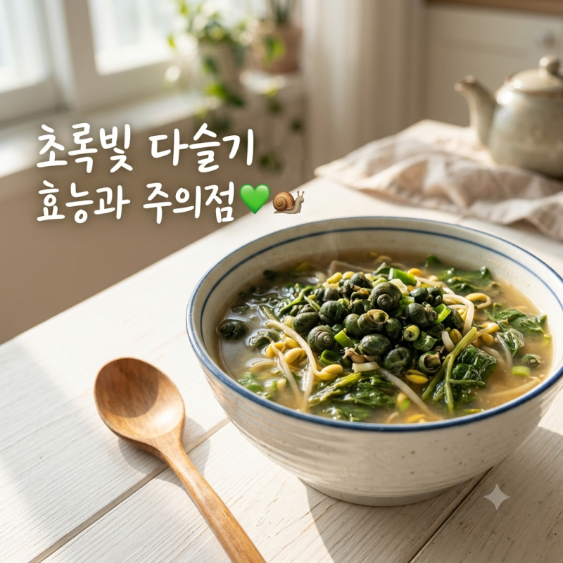 다슬기 효능, 영양 성분과 섭취 시 주의사항 정리