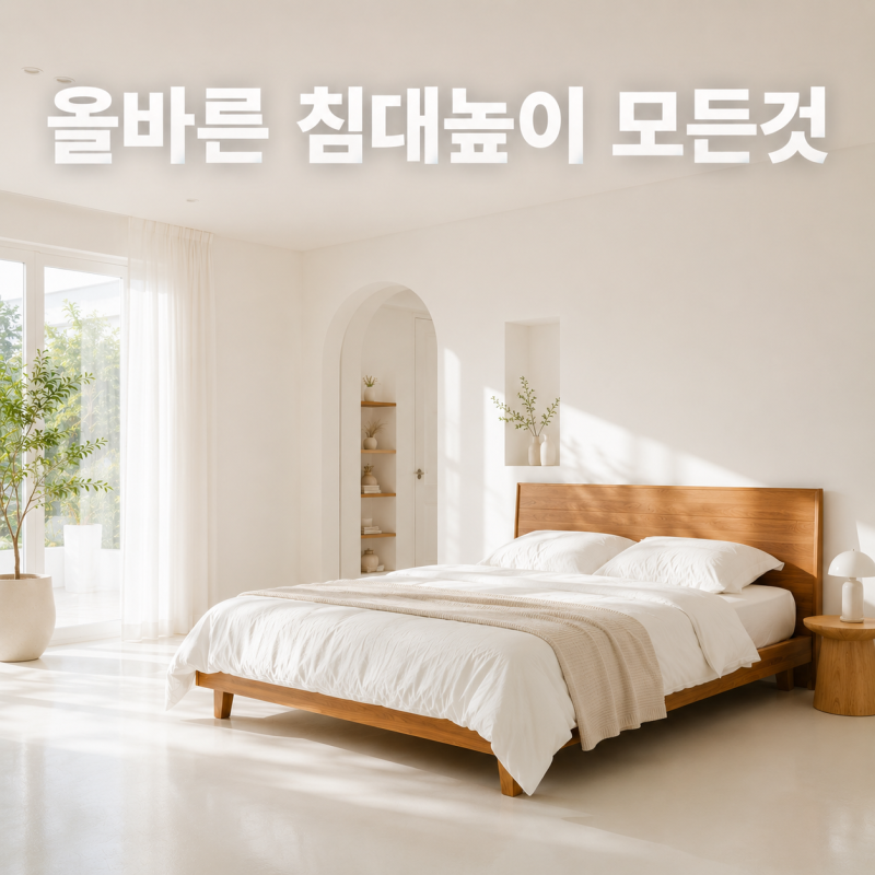 침대높이 계산법 키에 맞는 프레임 높이와 매트리스 높이 조합 총정리
