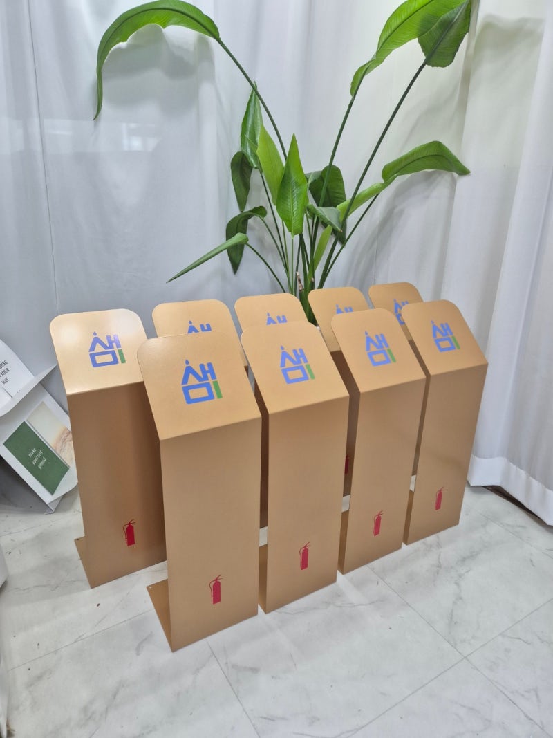 철제 분체도장 소화기커버 추천! 호텔·회사·관공서 맞춤 제작 및 로고 추가 가능