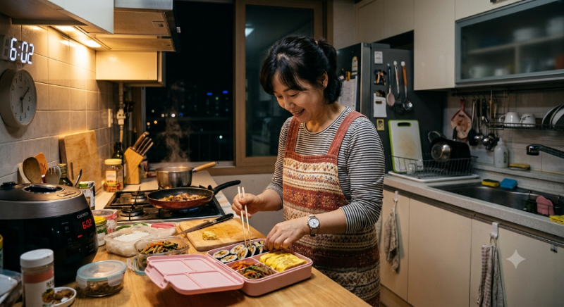 남편 도시락 3일 차｜10분 만에 완성한 초간단 직장인 도시락 메뉴