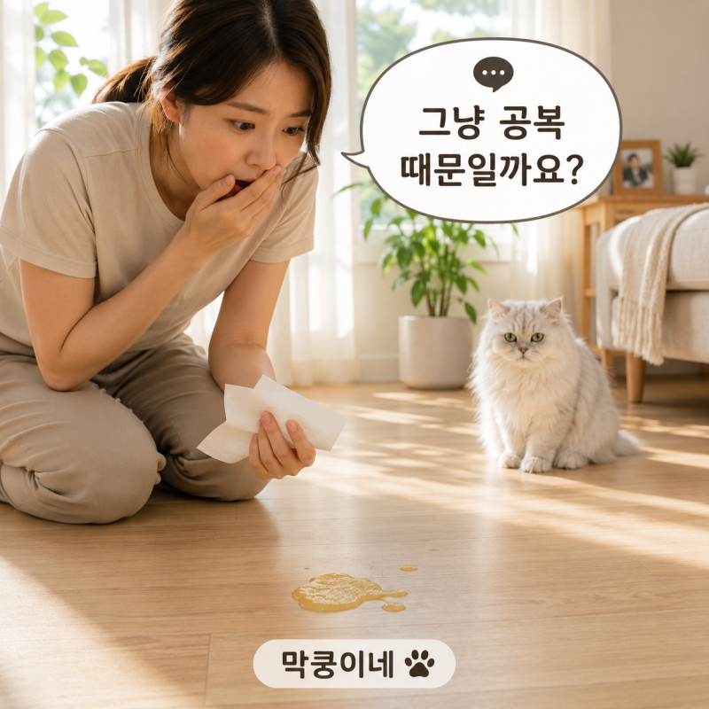 고양이 노란토 원인은? 병원 가야 하는 신호와 집에서 먼저 확인할 점