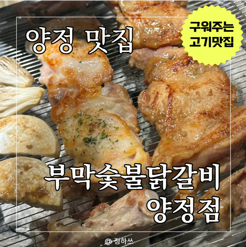 [ 부산 양정 맛집 ] 다 구워주는 부막숯불닭갈비 겉바속촉 끝판왕 복날 메뉴 추천