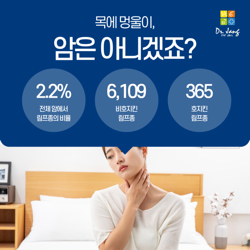 목에 멍울, 혹시 암은 아니겠죠? 림프종과 림프절염의 차이