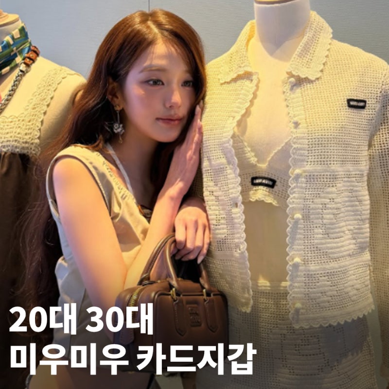 20대 30대 여자 미우미우 카드지갑 추천 feat.50만원 미만