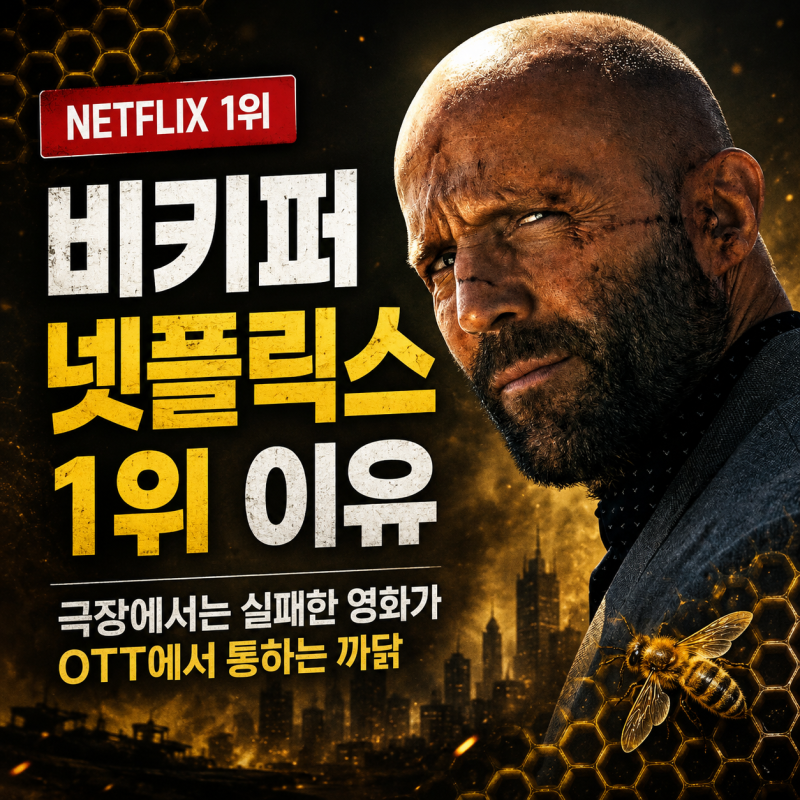 비키퍼 넷플릭스 1위 이유, 극장에서는 실패한 영화가 OTT에서 통하는 까닭