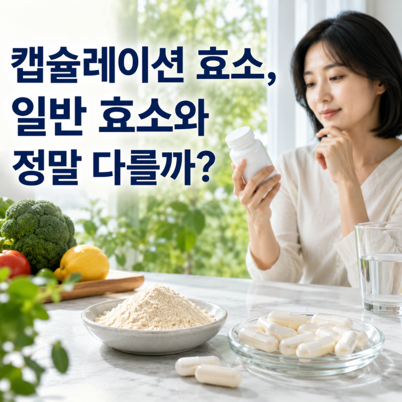 캡슐레이션 효소 효능과 부작용, 일반 효소와 정말 다를까?