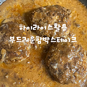 나의 함박스테이크 발전사: 하이라이스 소스로 완성한 레시피