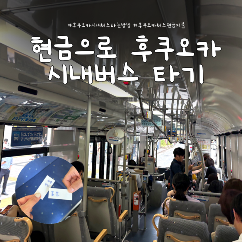 현금으로 일본 후쿠오카 버스 타는 법 총정리 꿀팁