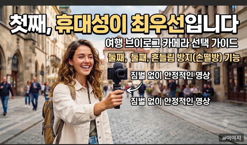 무겁지 않게 예쁜 영상 남기기, 여행 유튜버가 알려주는 실패 없는 유튜브 카메라는
