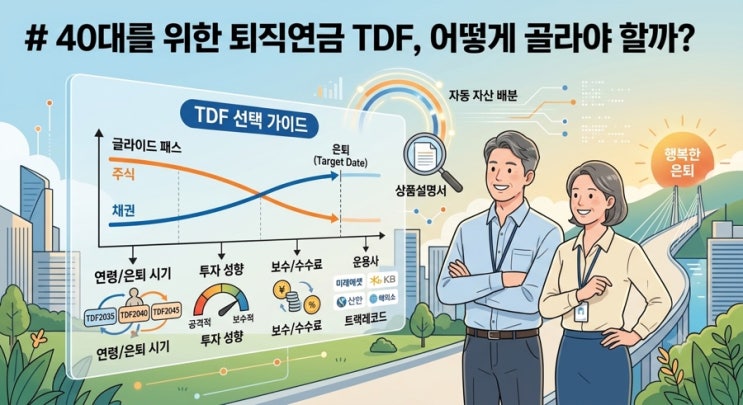 40대를 위한 퇴직연금 <b>TDF</b>, 어떻게 골라야 할까?