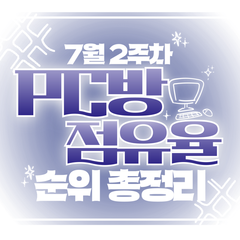 7월 2주차 주간 PC방 게임 점유율 순위