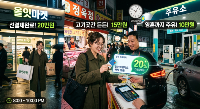 [인천 일상] 인천 이음카드 20% 캐시백 막차 탑승 완료! 퇴근 후 2시간 만에 45만 원 불태운 후....