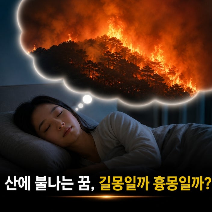 산에 불나는 꿈 해몽 총정리 길몽일까 흉몽일까 상황별 완벽 풀이
